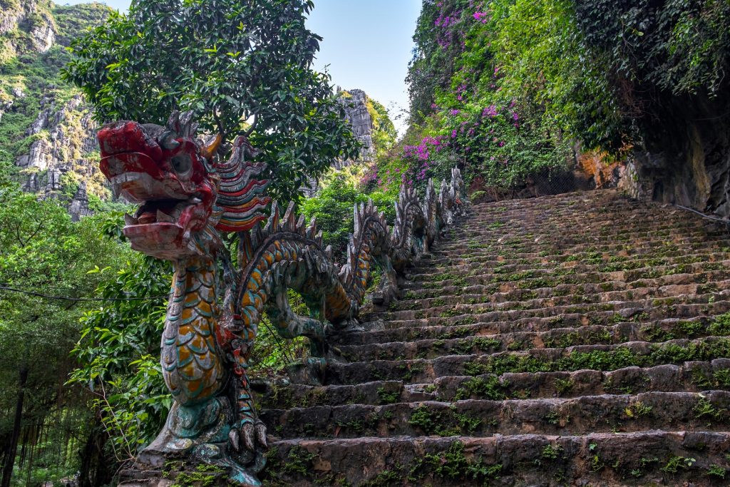 Hang Mua (Mua Cave mountain) steps in Ninh Binh, VietNam