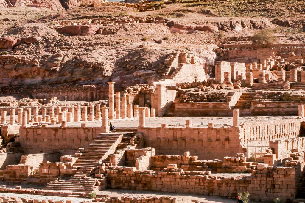 Petra ruins in Jordan