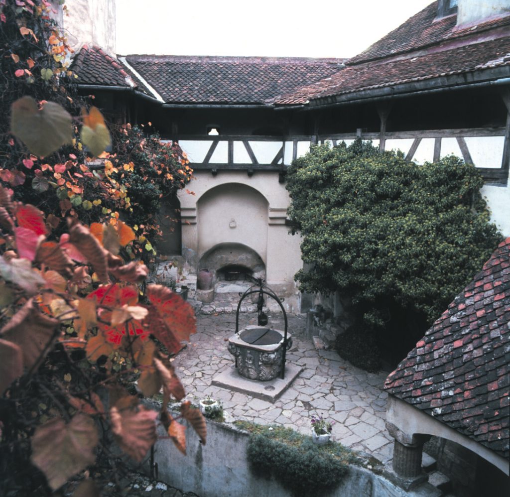 The interior yard of Bran Castle