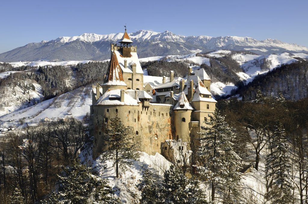 Bran Castle in winter