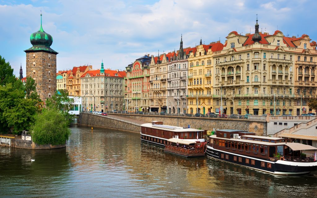 Embankment in Prague