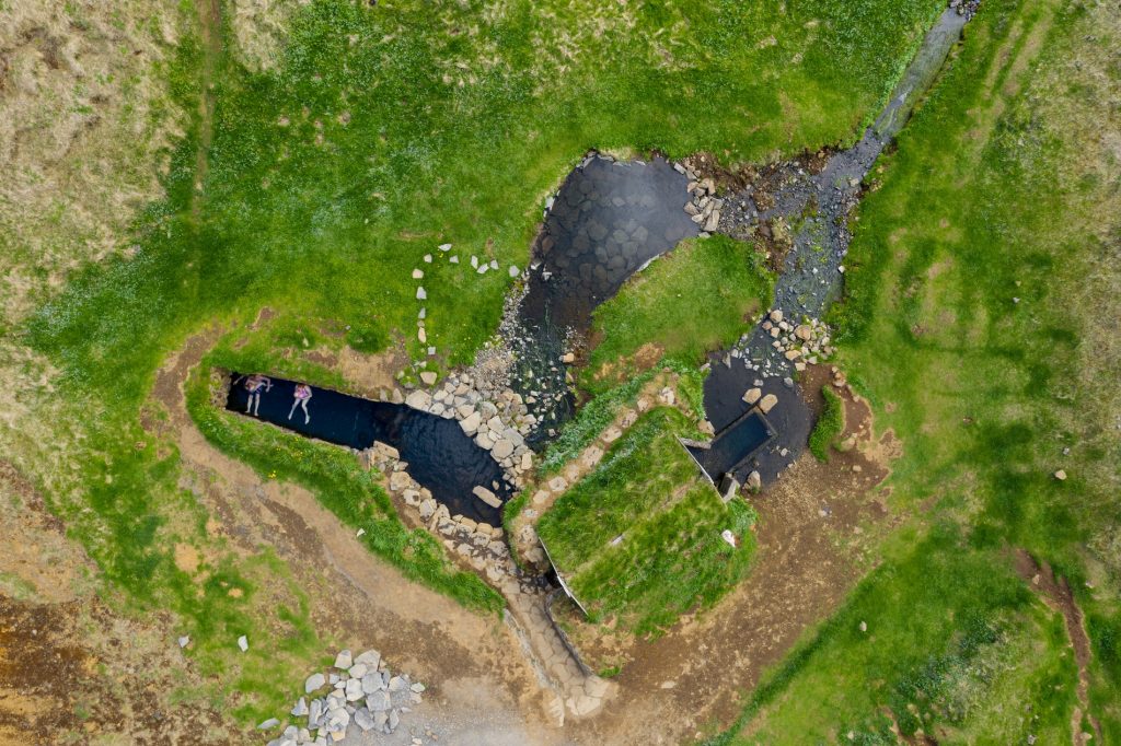 Map of the Hot Springs in Iceland