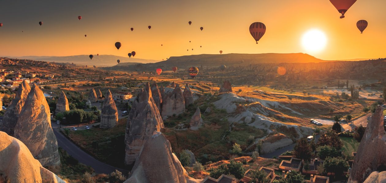 Trip to Cappadocia at sunset