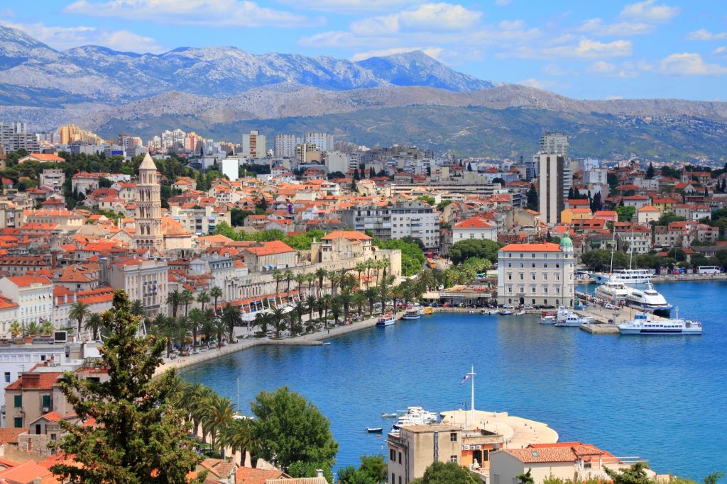 Scenic-view-of-Split-bay-in-Croatia