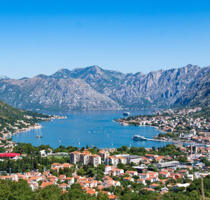 Kotor Montenegro aerial view