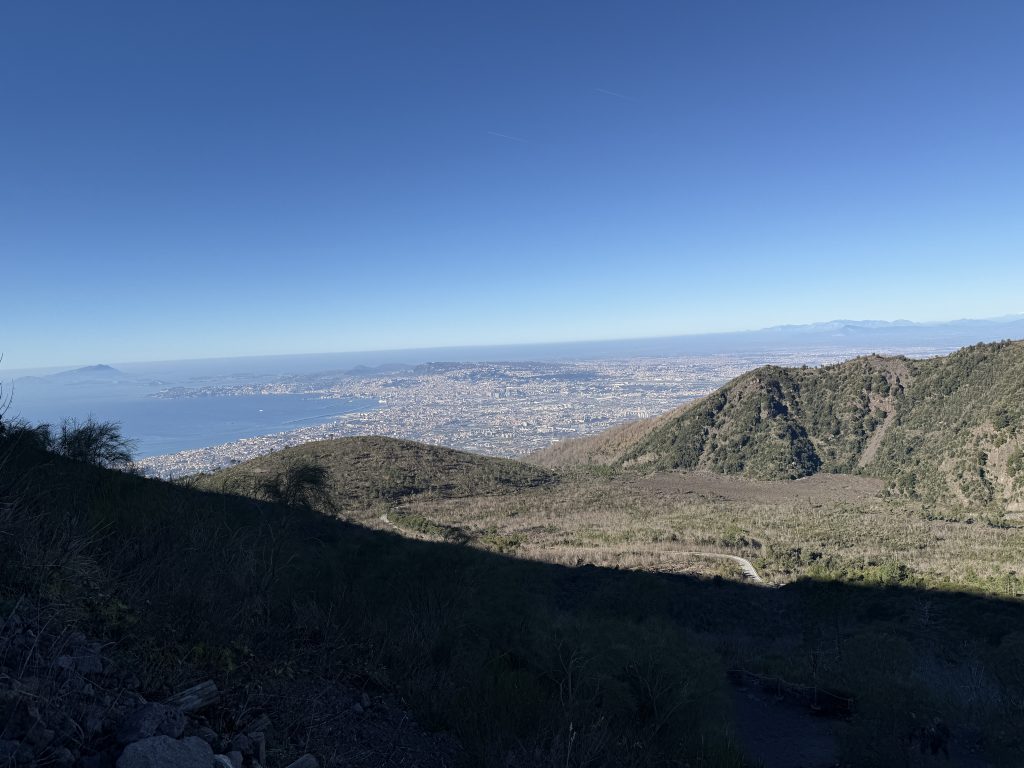 View from the top of Mount Vesuvius