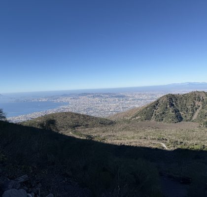 View from the top of Mount Vesuvius
